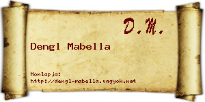 Dengl Mabella névjegykártya